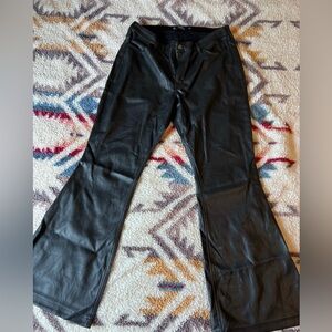 Hollister Faux Leather Flare Pants - 15R